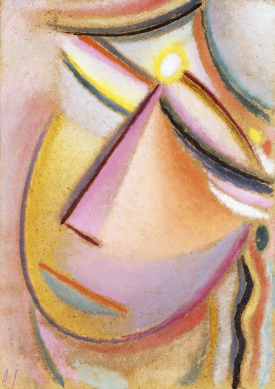 救世主の顔：ティルティングヘッド、1923 作： Alexej von Jawlensky