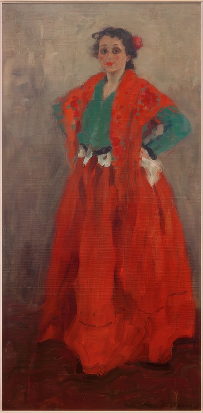 スペイン語の衣装を着たヘレネ 作： Alexej von Jawlensky