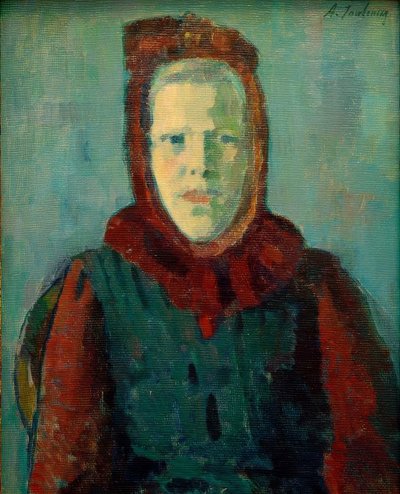 ボンネットをかぶった女の子 作： Alexej von Jawlensky