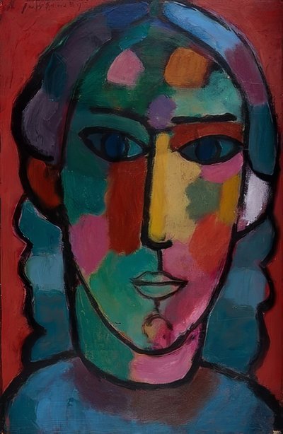 女の子の頭。 1915年頃 作： Alexej von Jawlensky