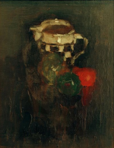 リンゴ入りミルクジャグ 作： Alexej von Jawlensky