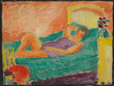 リクライニングガール;横になっている少女、1917年頃 作： Alexej von Jawlensky