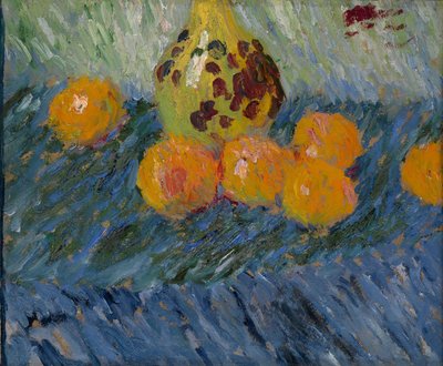 オレンジのある静物 作： Alexej von Jawlensky