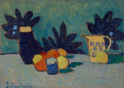 果物のある静物 作： Alexej von Jawlensky