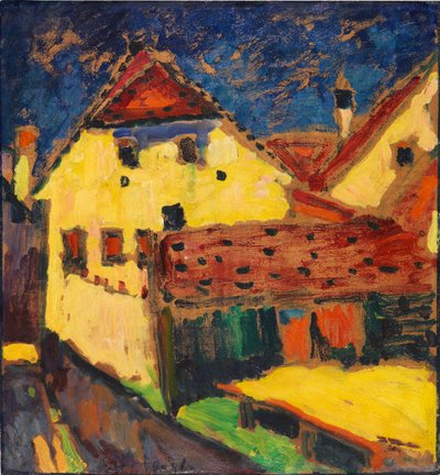 黄色い家、1909年。 作： Alexej von Jawlensky