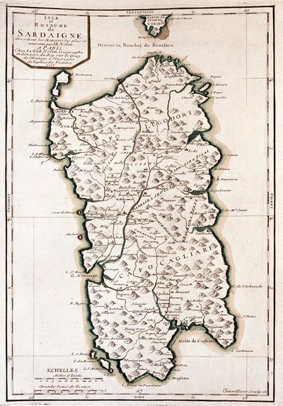 イタリア、サルデーニャ島 作： Alexis Hubert Jaillot