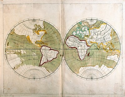 世界地図 作： Alexis Hubert Jaillot