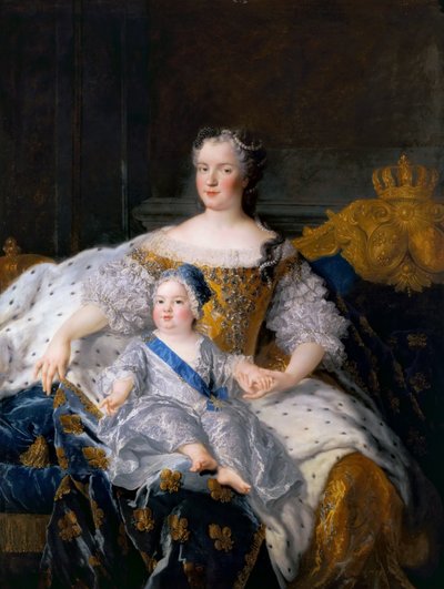 フランスのドーフィン、ルイとマリーレズチンスカ 作： Alexis Simon Belle