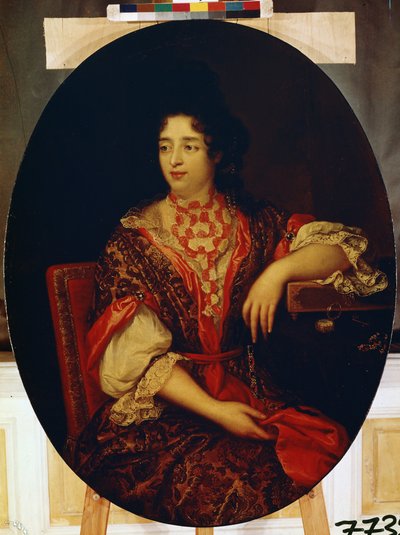 「フランス女王の宮廷での女官の肖像」（女官の肖像） アレクシス・シモン・ベル作（1674-1734） エルミタージュ美術館、サンクトペテルブルク 作： Alexis Simon Belle