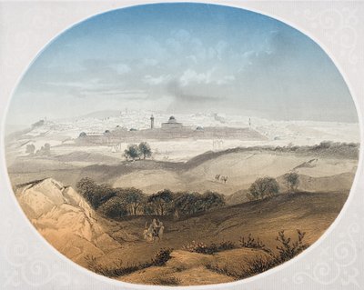 エルサレム、アルバートヘンリーペイン（1812-1902）の刻印、ジョンフリートウッド牧師による「私たちの主の救い主イエスキリストの生涯」の正面図（276238を参照） 作： Alexius Geyer