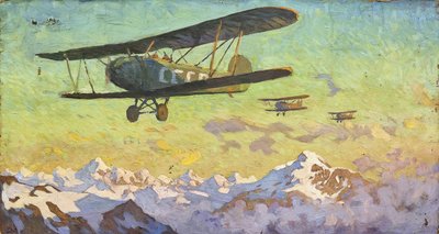 コーカサス山脈の上空飛行 作： Alfons Konstantinovich Zhaba