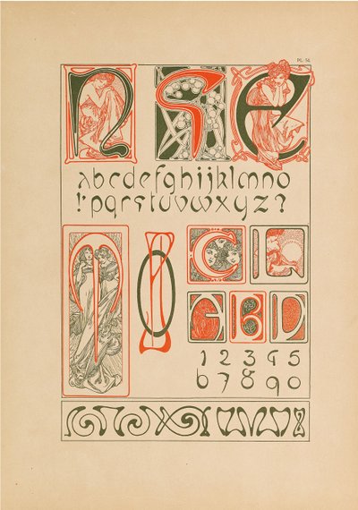 装飾文書、1902年。 作： Alfons Marie Mucha