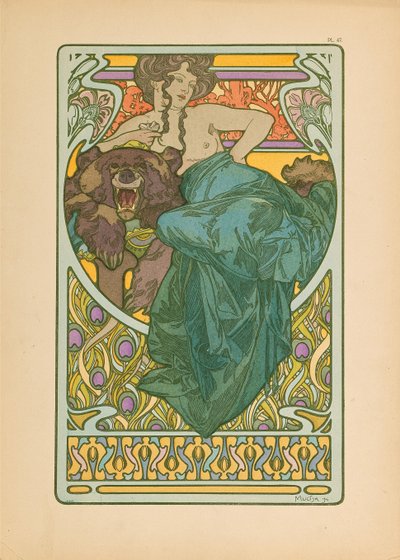 装飾文書、1902年。 作： Alfons Marie Mucha