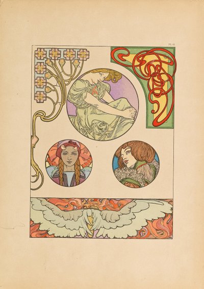 装飾文書、1902年。 作： Alfons Marie Mucha