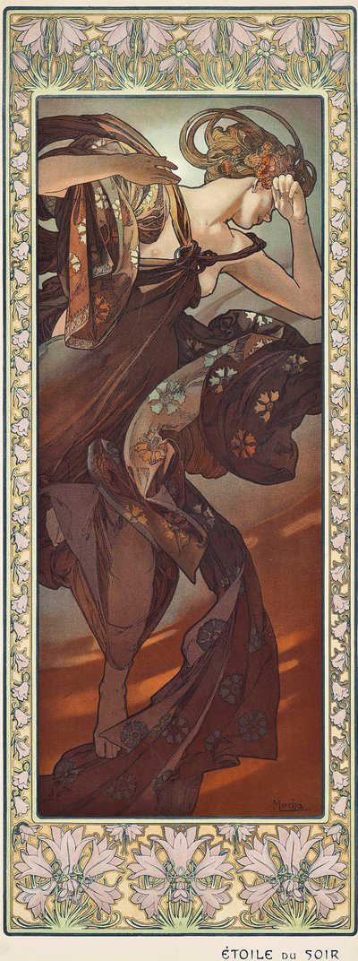宵の明星 宵の明星、1902年。 作： Alfons Marie Mucha