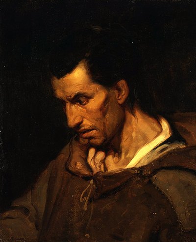 修道士に扮した誇大妄想の狂人（油彩・キャンバス） 作： Alfred (attr. to) Dehodencq