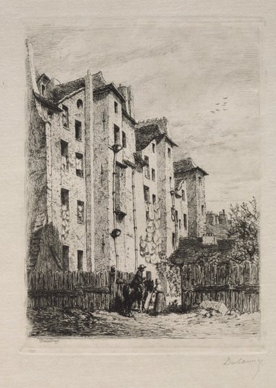 家屋、Rue de Lyonnais 作： Alfred Alexandre Delauney