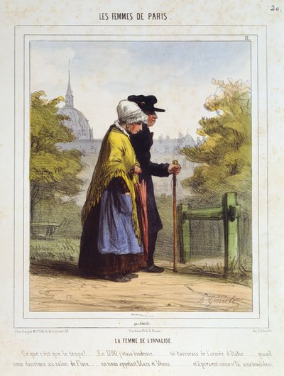 アンヴァリッドの女、レファムドパリ、1841-42年 作： Alfred Andre Geniole