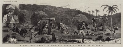 ホーネッツに襲われた中央インドの射撃隊 作： Alfred Chantrey Corbould