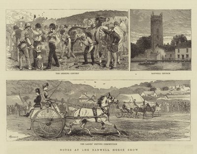 Banwell Horse Showのメモ 作： Alfred Chantrey Corbould