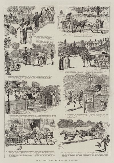 ダブルハーネスの最初の日 作： Alfred Chantrey Corbould