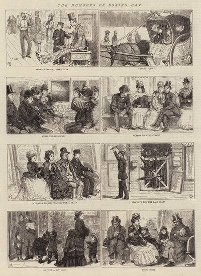 ボクシングデーのユーモア 作： Alfred Chantrey Corbould