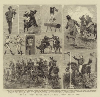農業ホールでの軍事トーナメント 作： Alfred Chantrey Corbould