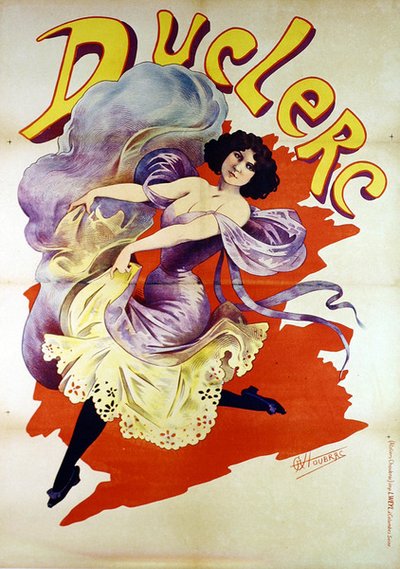 デュクレルのポスター（カラーリトグラフ） 作： Alfred Choubrac