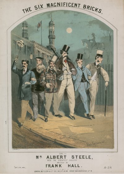 フランクホールによって書かれたアルバートスティールによって歌われた六つの壮大なレンガの楽譜 作： Alfred Concanen