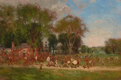 1886年7月4日のパレード（油彩・キャンバス） 作： Alfred Cornelius Howland