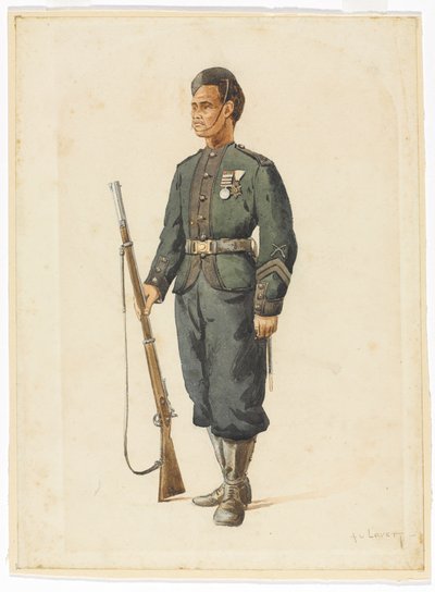 グルカ第4連隊の小銃兵の訓練順序 作： Alfred Crowdy Lovett
