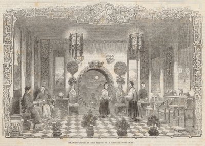 中国の貴族の家の応接室 作： Alfred Crowquill