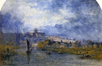 ノリッチの夕日（水彩・紙） 作： Alfred Dawson