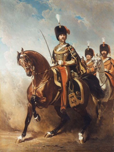 馬に乗ったフルーリー将軍の肖像 作： Alfred Dedreux