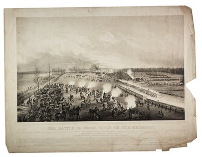 ストーンリバーまたはマーフリーズボロの戦い、1863年 作： Alfred E. Mathews