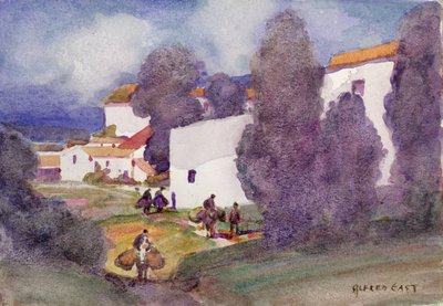 地中海の村 作： Alfred East