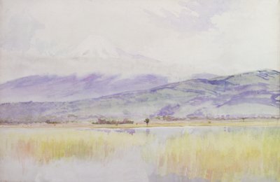 富士山」1889年頃（水彩・紙） 作： Alfred East