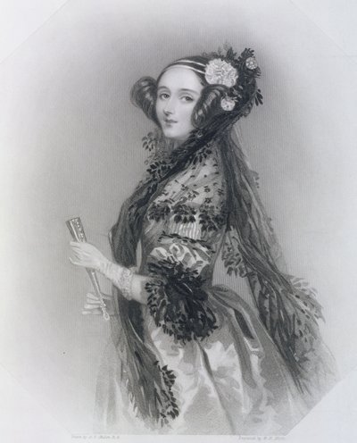 オーガスタ・エイダ・キング、ラブレス伯爵（1815-52）、1852 作： Alfred Edward Chalon