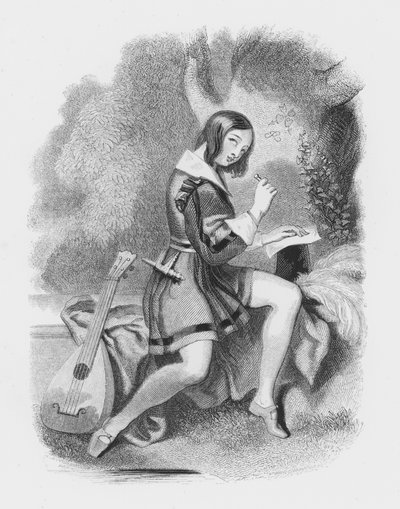 シェイクスピア、 作： Alfred Edward Chalon