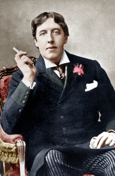 オスカー・ワイルド、1892年頃（モノクロ写真 作： Alfred Ellis and Walery