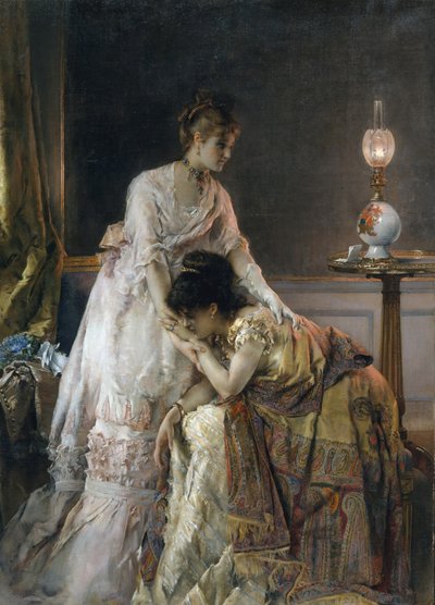 ボールの後 作： Alfred Emile Stevens