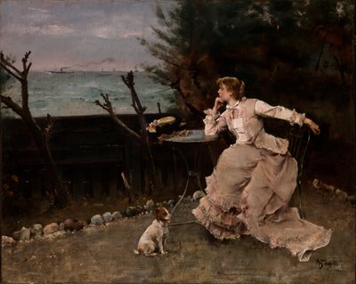 深い思索の中で 作： Alfred Emile Stevens