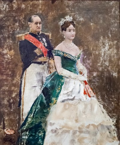ジェローム・ボナパルトと娘のマチルド 作： Alfred Emile Stevens