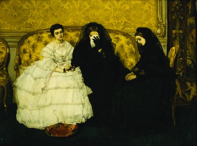 慰め、1857 作： Alfred Emile Stevens