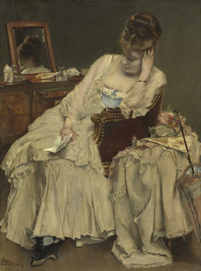 思い出と後悔、1874年頃 作： Alfred Emile Stevens