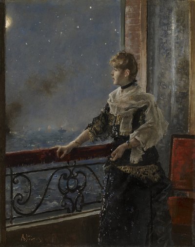 月光 作： Alfred Emile Stevens