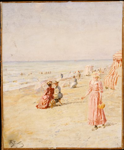ビーチ、オステンデ 作： Alfred Emile Stevens