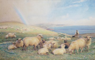 春の丘の中腹、アンバリー、1888年（トイレ） 作： Alfred Fitzwalter Grace