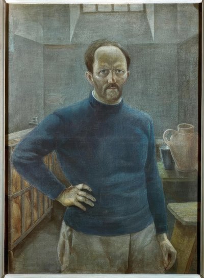 刑務所での自画像 作： Alfred Frank