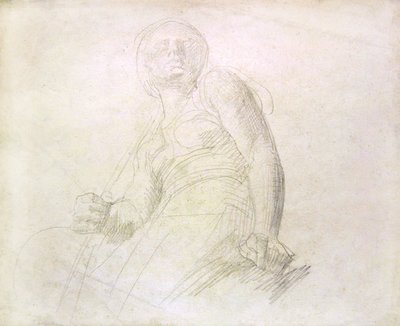 人物像の習作 1850年頃 （紙に鉛筆） 作： Alfred George Stevens